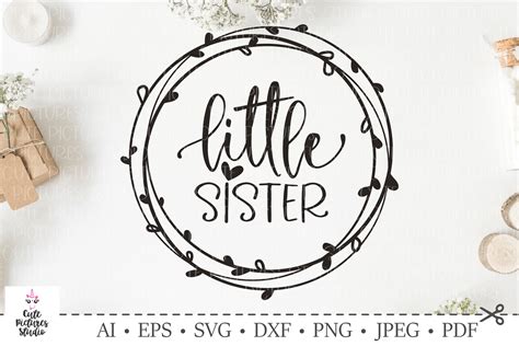 Baby Girl Svg, Little Sister SVG. SVG DXF cut file. (232453) | SVGs