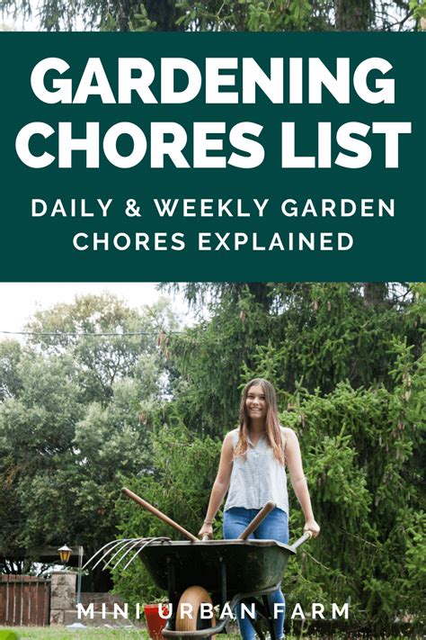Daily Weekly Garden Chores The Ultimate Guide Mini Urban Farm