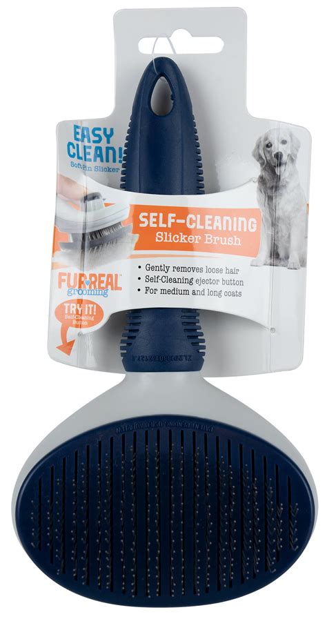 Buy Furreal Large Self Cleaning Slicker Grooming Dog Brush Online At