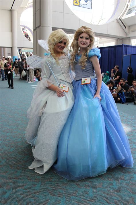 Cinderella And Her Fairy Godmother San Diego Comic Con Cosplays 2015