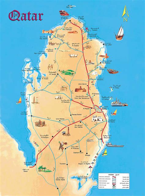 Qatar, officially the state of qatar, is a country located in western asia, occupying the small qatar peninsula on the northeastern coast of the arabian peninsula. Large detailed tourist map of Qatar. Qatar large detailed ...