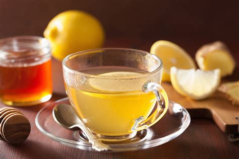 Hot Lemon Ginger Honey Tea In Glass Cup Miraclesone Center For A