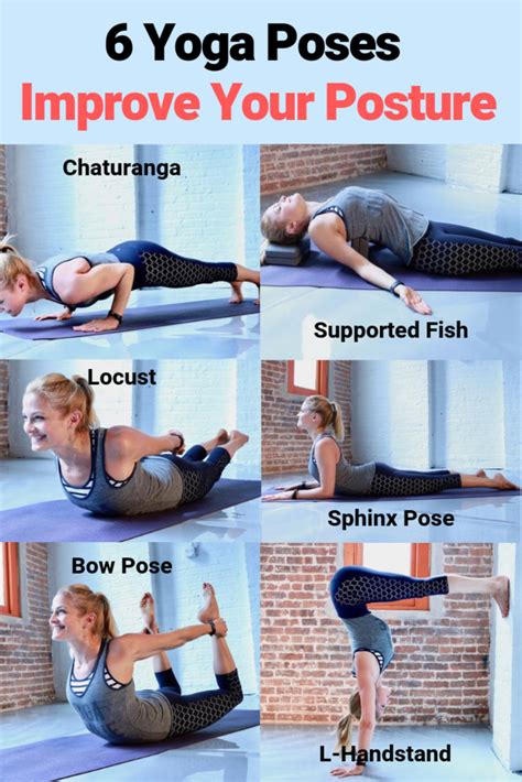 6 Yoga Poses Improve Your Posture Posture Exercises Yoga Poses For
