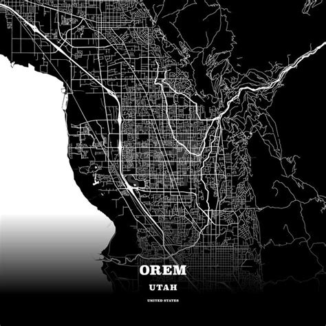 Orem Utah Usa Map
