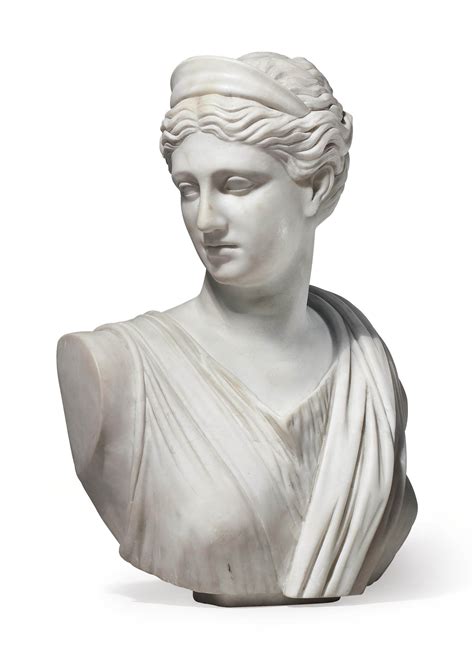 An Italian White Marble Bust Of Diana Late 19th Century Christies