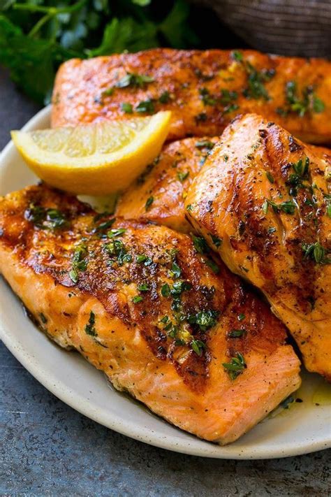 This Marinated Salmon Is Fresh Salmon Fillets Flavored With Olive Oil Garlic And Herbs Then