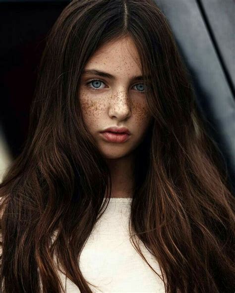 ⌊𝐑𝐏𝐆 𝐀𝐏𝐏𝐄𝐀𝐑𝐀𝐍𝐂𝐄 ♦︎ Brown Hair Blue Eyes Beautiful Freckles Brown Hair Blue Eyes Girl