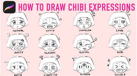 Procreate Tutorial Beginner How To Draw Chibi Expressions On Your