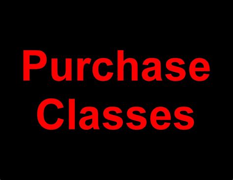 purchase classes