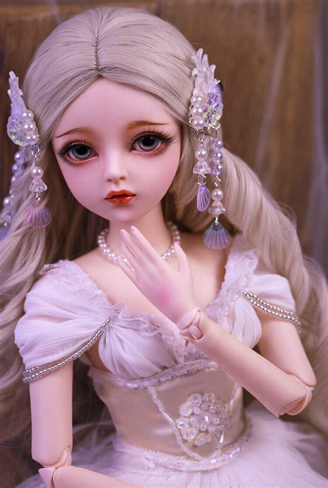24 13 Bjd Doll Girl Ball Jointed Doll Full Set Outfit Removeable Eyes