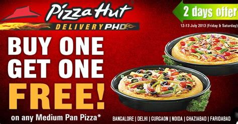 Buy‬ One Get One ‪ ‎free‬ ‪ ‎pizza‬ Hut Is Offering Buy 1 Get 1 Free Pizza This ‪ ‎weekend