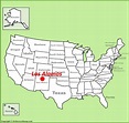 Los Alamos location on the U.S. Map