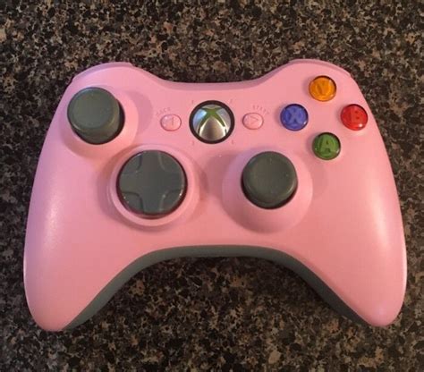 Official Microsoft Xbox 360 Pink Grey Wireless Controller Ebay