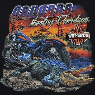5632 edgewater dr, orlando, fl 32810. Harley Davidson Men L Black Shirt Alligator Orlando ...