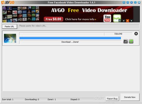 If you want to enjoy something with no need to eat up your data allowance every time it streams, just download it with a click to view whenever you like. Download AVGO Free Facebook Video Downloader 1.7.7
