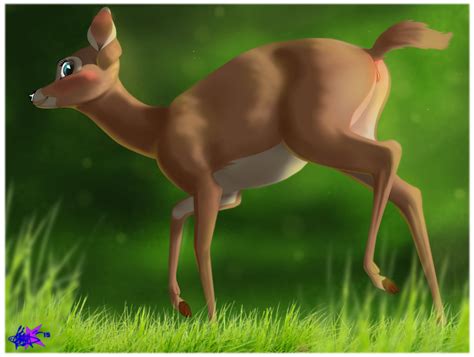 Rule 34 Bambi Film Blush Cervine Deer Disney Faline Female Feral