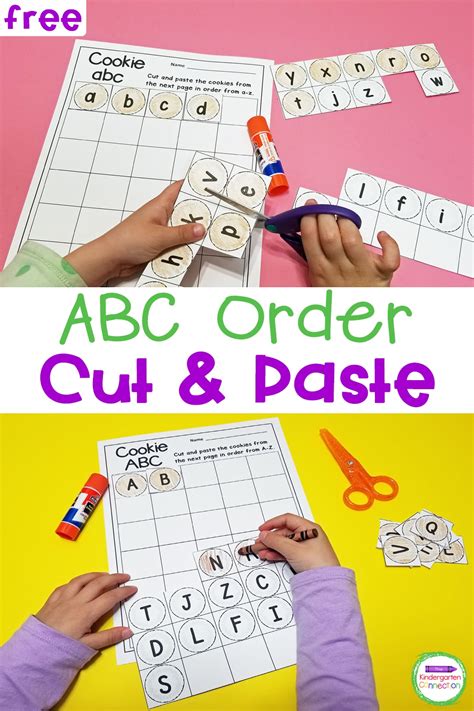 Free Cut And Paste Alphabetical Order Activity For Kindergarten