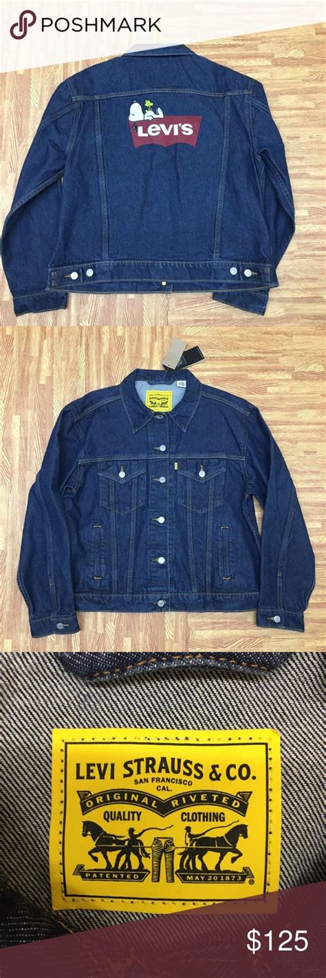 Levis Charlie Brown Peanuts Denim Jacket Snoopy Denim Jacket