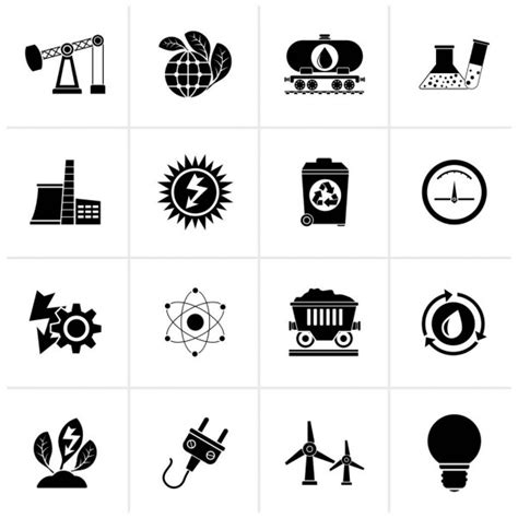 Electricity And Power Icons Stock Vector Image By ©stoyanh 4989439