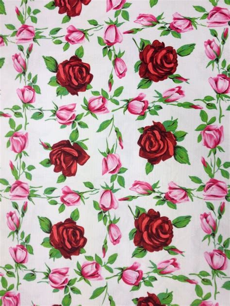 Betsey Johnson Rose Print Cotton Seersucker Fabric By The Yard