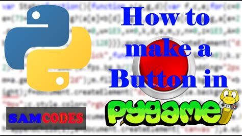 How To Make A Button In Pygame Python Youtube