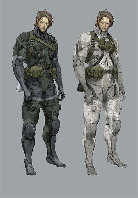 Metal Gear Online 3 Sneaking Suit Concept Art Metalgearsolid