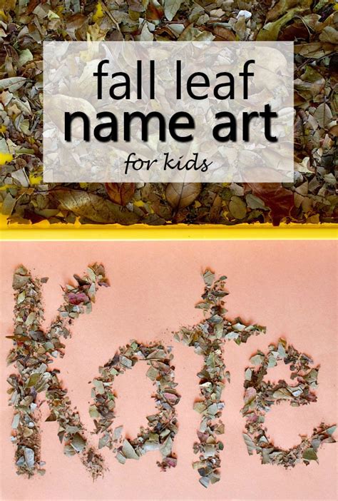 Fall Leaf Name Art For Kids Fantastic Fun And Learning