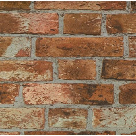 Fine Decor Red Brick Pattern Wallpaper Realistic Faux Effect Fd31045