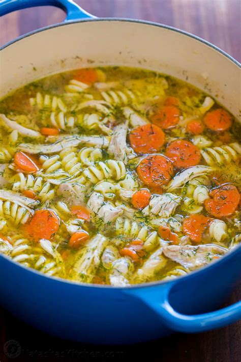 This chicken noodle soup recipe is about as classic as they come. Easy Chicken Noodle Soup Recipe - NatashasKitchen.com