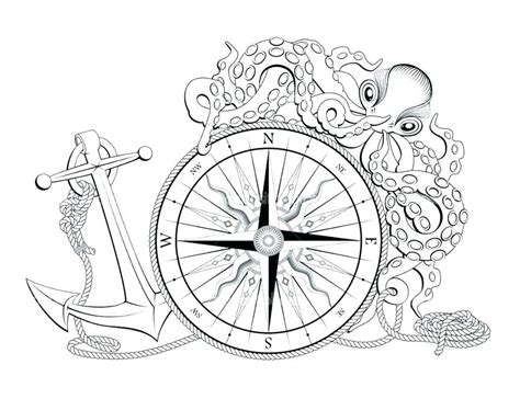 Compass rose clip art black hole the best free compass coloring page images download from 84. Free Printable Anchor Coloring Pages at GetDrawings | Free ...
