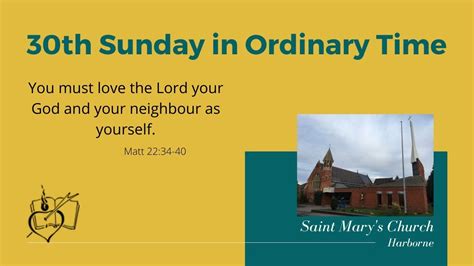 30th Sunday In Ordinary Time YouTube