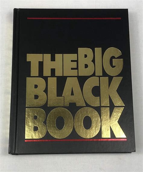 the big black book bottom line bottom line books 9780887233975 books