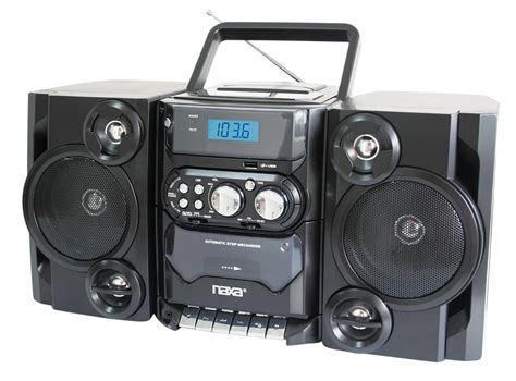 New Naxa Npb428 Stereo Mp3 Cd Player W Cassette Amfm Radio Usb Ac