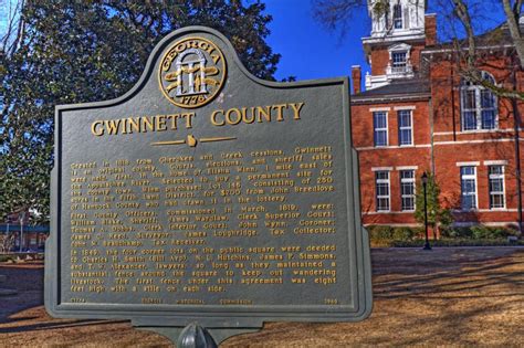 Gwinnett County Lawrenceville Ga Us Historical Marker Project