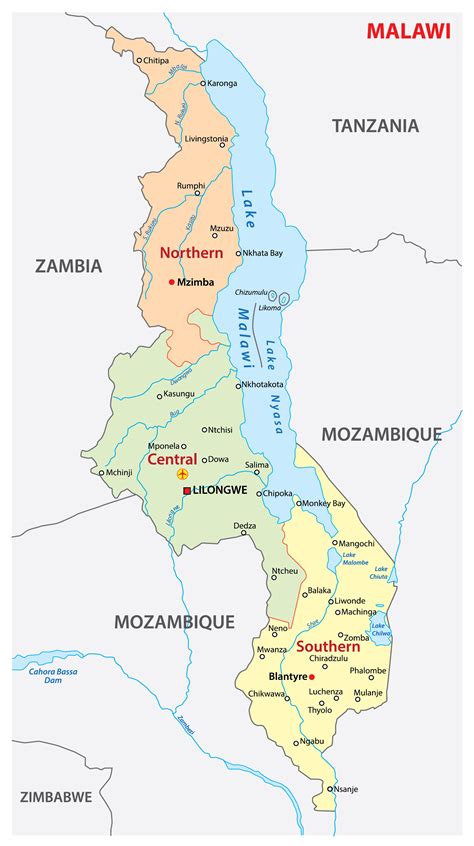 Vnucovat Kuskus Obchod Malawi River Map Pustina Chci Brzda