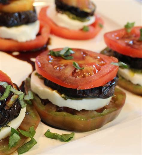 Hey Mom Whats For Dinner Grilled Eggplant Caprese Stacks