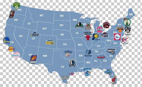 Nba Map Team United States Png Clipart Area Jersey Map Nba New