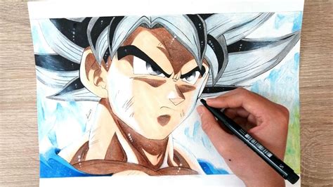 Goku's muscular neck is quite different because most of the male anime character designs were drawn with a slender and tall appearance. Speed Drawing - GOKU ULTRA INSTINCT ! - YouTube