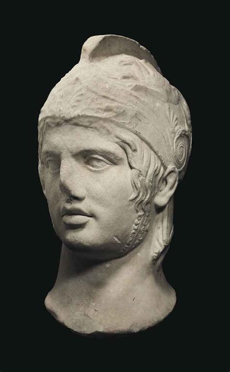 A Roman Marble Head Of Mars Circa Late 1st Early 2nd Century Ad