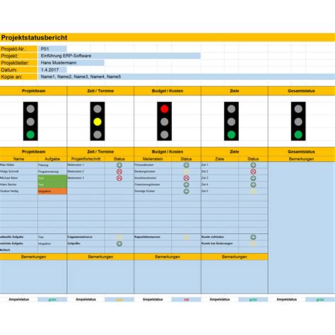 You'll have to map your project data for proper arrangement in excel, but the export wizard will guide you along the way. Projektstatusbericht mit Ampel und Erläuterungen - Excel-Tabelle - business-wissen.de