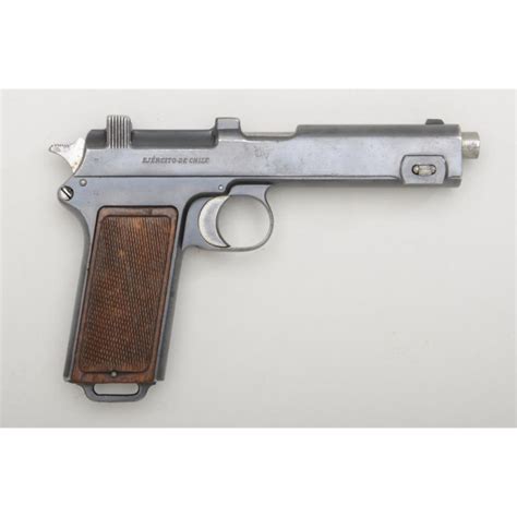 Chilean Steyr Hahn Model 19111912 Semi Auto Pistol 9mm Cal 5