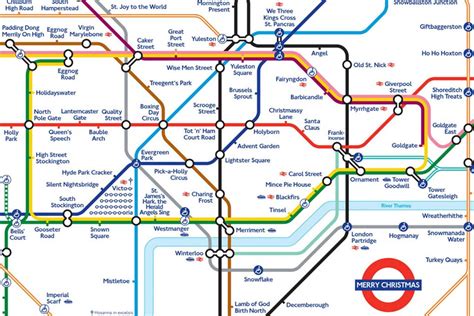 All About London Londoner Creates Festive Tube Map To Help Spread