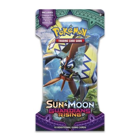 pokémon tcg sun and moon guardians rising sleeved booster pack 10 cards pokémon center canada