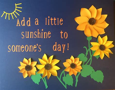 Sunflower Bulletin Board Set For School Church Or Home Etsy