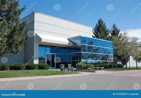 Tinted Glass Building Entrance Stock Image Image Of Corporation Exterior 127078373