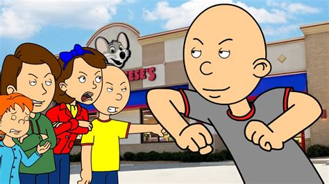 Classic Caillou Mess Up Caillou S Birthday Grounded Youtube