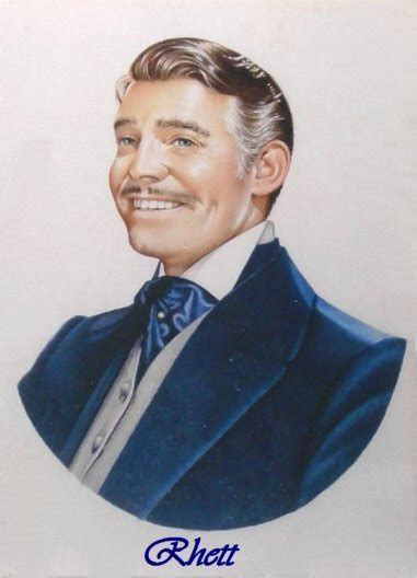 Portrait Rhett Butler Fan Art 12955791 Fanpop