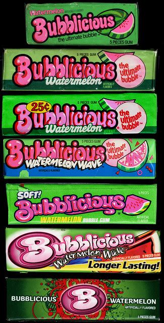 Watermelon Bubblicious Evolutions 1980s To Today Flickr Photo