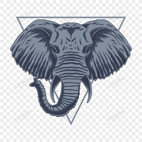 Elephant Head Vector Png Vectorportal Is All About Free Vector Images