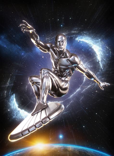Silver Surfer 3d Render And 3d Print Zbrushcentral